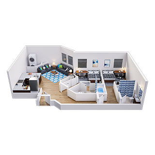 2-Bed Floorplans