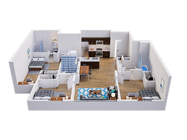 Madison B Floor plan layout